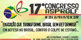 INSCRIÇÕES PARA O 17º CONGRESSO DA ASPROLF