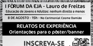 Relatos de experiência – Orientações para o pôster