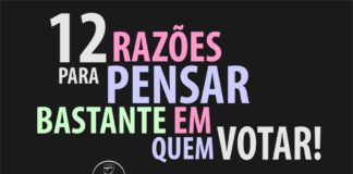 12 Razões para pensar bastante em quem votar