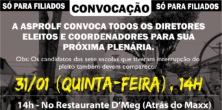 ASPROLF convoca Plenária