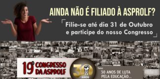 19º Congresso da ASPROLF de 6 à 08/11