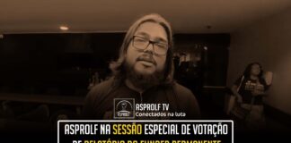 ASPROLF na sessão especial de votação de relatório do FUNDEB permanente