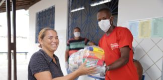 Profissionais da educação garantem merenda dos alunos durante quarentena Foto: Lucas Lins