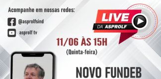 Live da ASPROLF debate os caminhos do Novo FUNDEB com Romualdo Portela