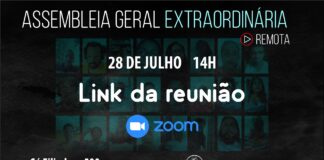 Assembleia: link para participar pelo Zoom