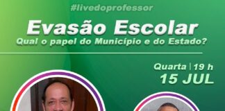 Live: ASPROLF participa de debate sobre a Evasão Escolar nos sistemas de educação