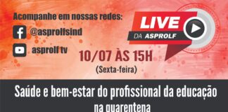 Live da ASPROLF: Saúde e bem-estar do profissional da educação
