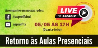 Link: Live Asprolf discute o retorno às aulas presenciais com Moema Gramacho e Rui Oliveira