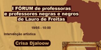 I Fórum de professores negros intervenção artística de Crisa Djaloow