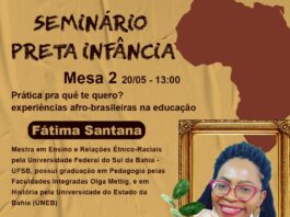 Seminário Preta Infância terá participação de Fátima Santana