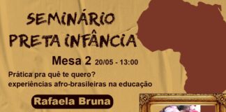 Seminário Preta Infância abre espaço para a criançada e recebe Rafaela Bruna