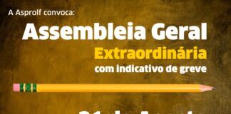 Asprolf convoca categoria para assembleia com indicativo de greve